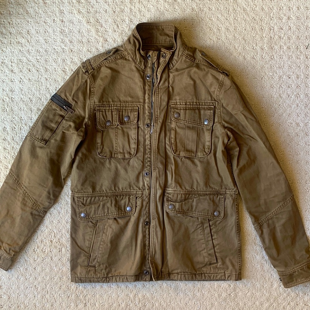 Men’s Military-Style Cargo Jacket
